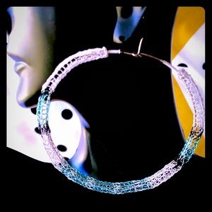 2.5” Handmade Colorful Egyptian Crocheted Earrings